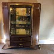 1940s silver display cabinet