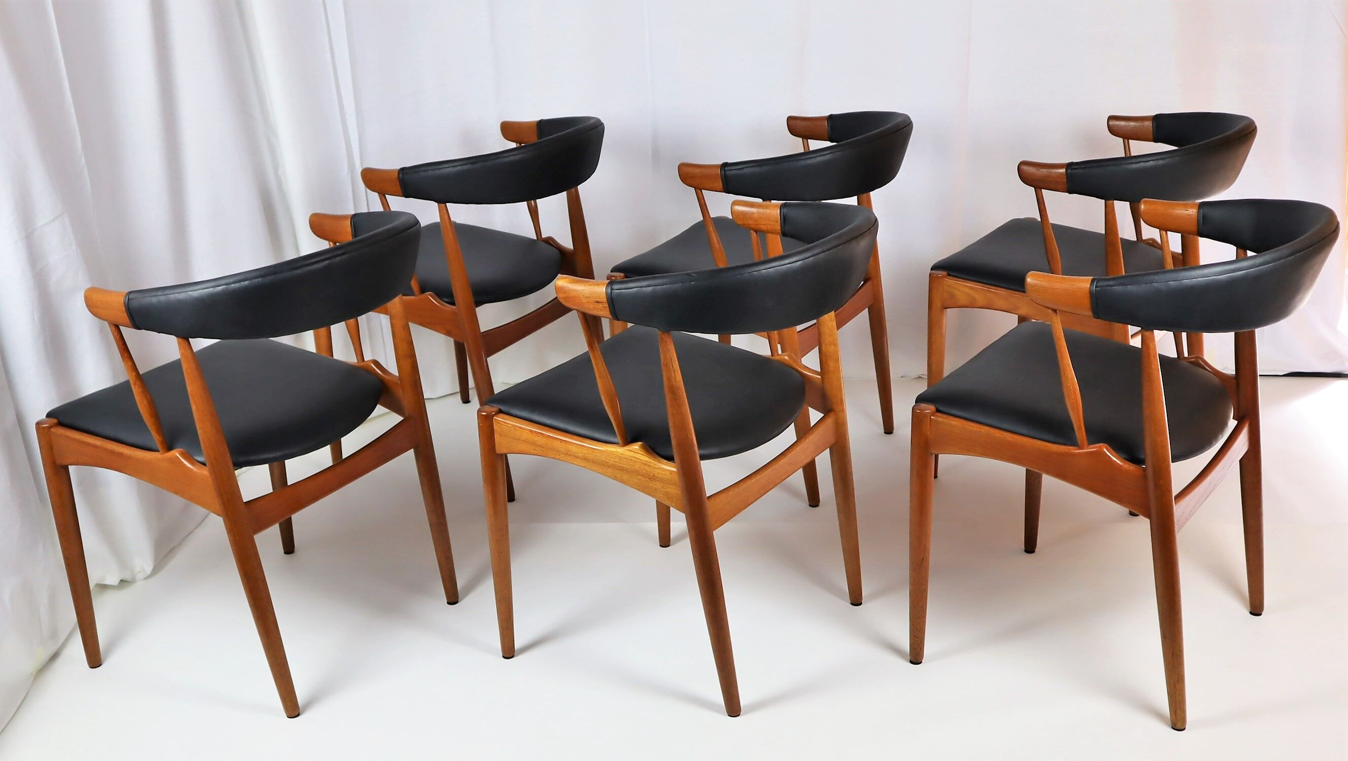 6 chaises scandinave en teck d'Andersen 1960