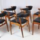 6 chaises scandinave en teck d'Andersen 1960