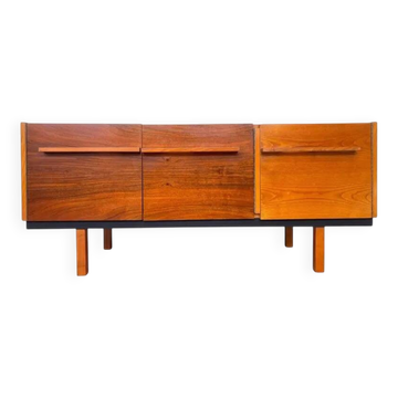 1940s simple design wooden sideboard by UP zavody - Czechoslovakia