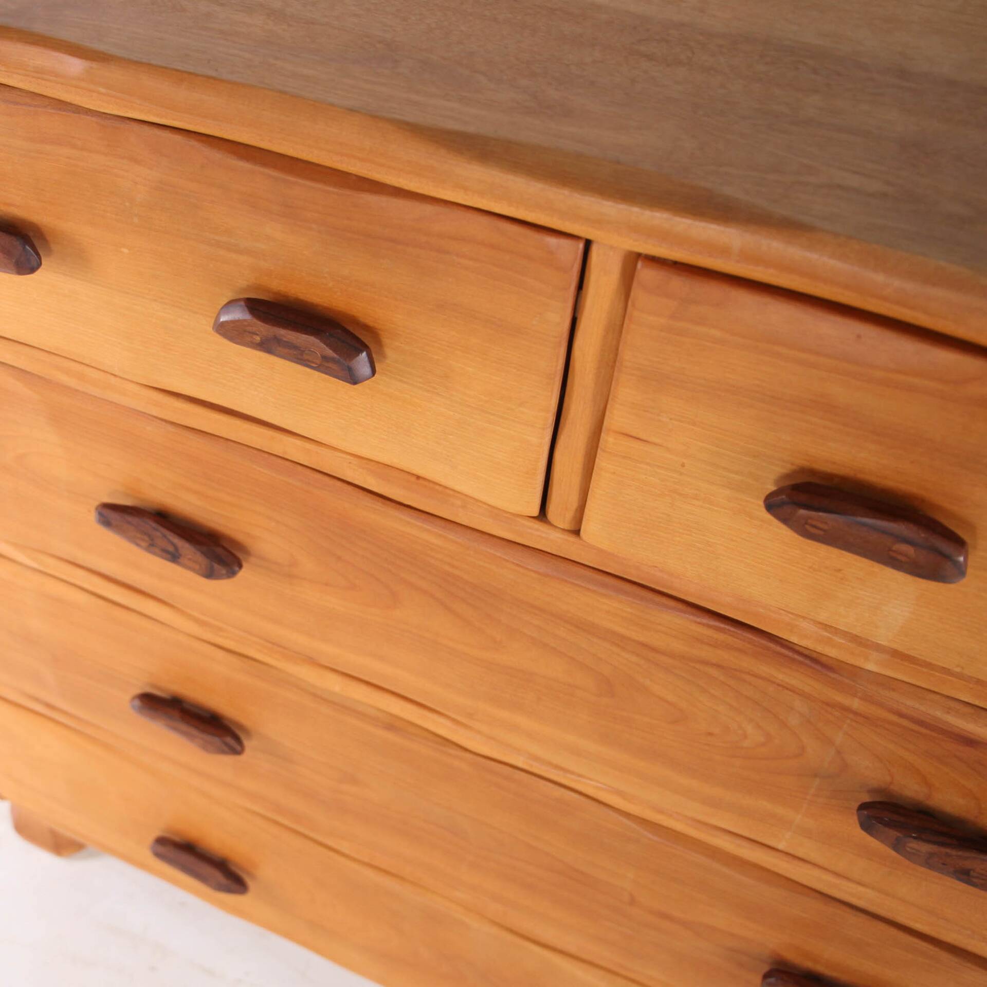 Elm "organic" chest of drawers