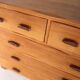 Elm "organic" chest of drawers