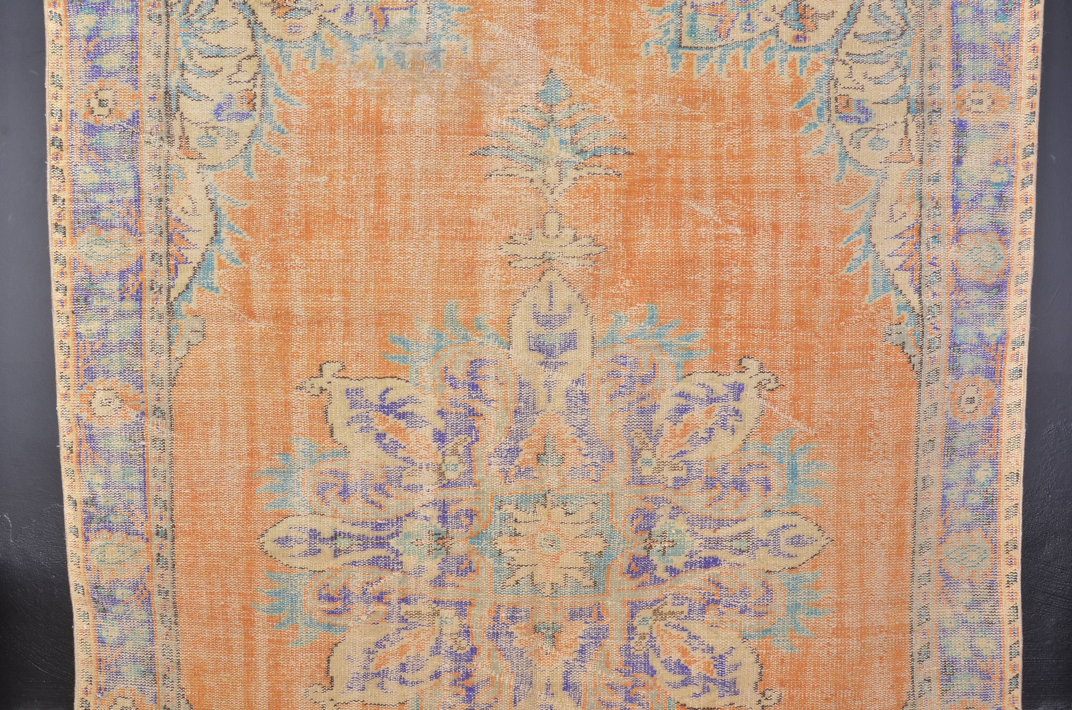 Vintage Handknotted Oushak Wool Rug sku2321