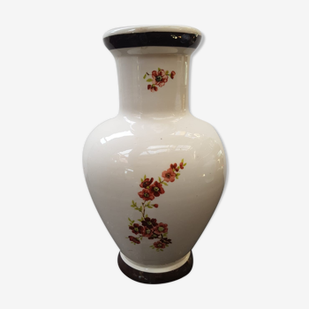 Ancien vase asiatique céramique blanche