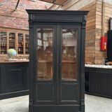 Napoleon III display case in patinated oak