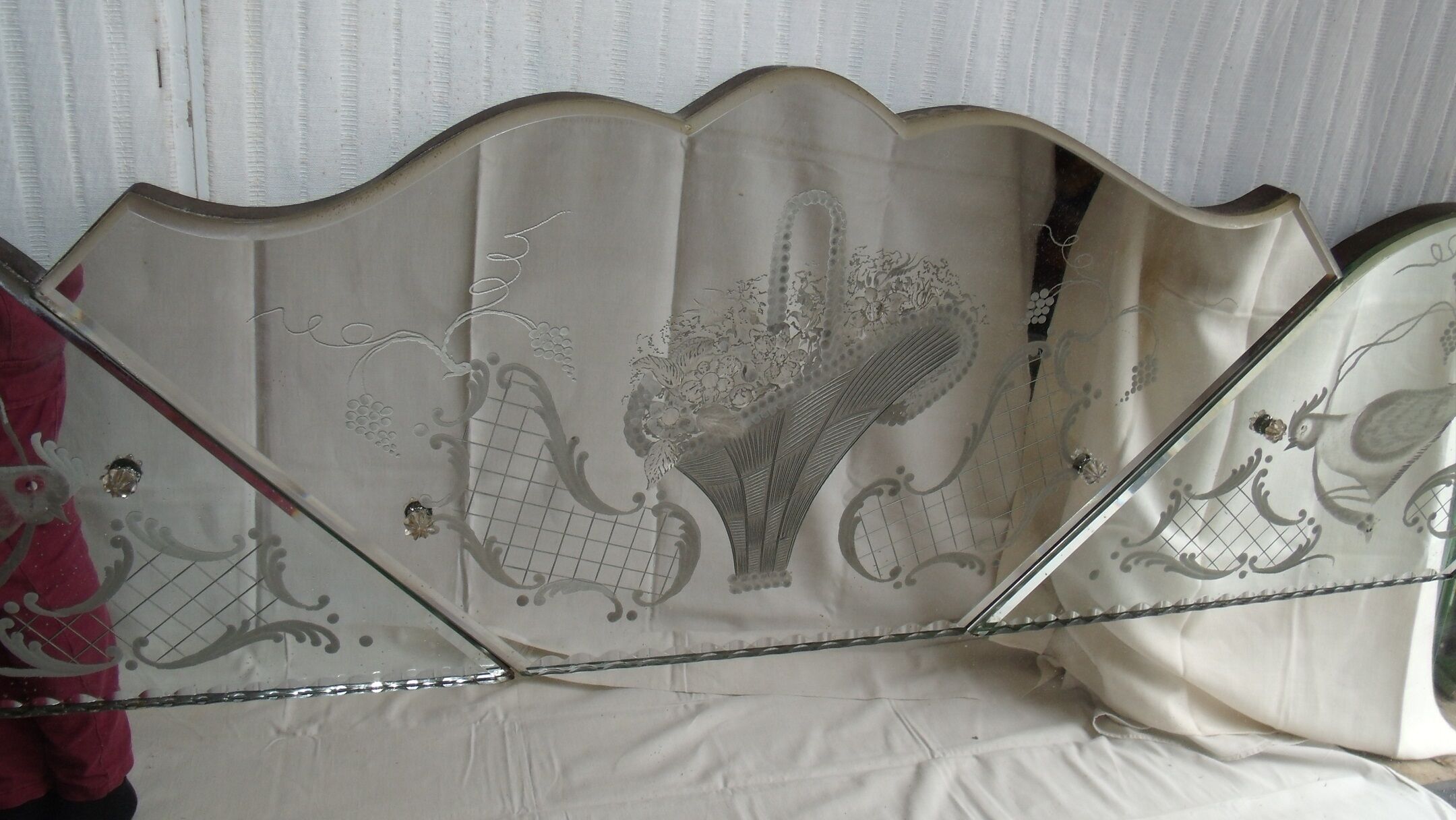 Very large Venetian mirror 180x100cm