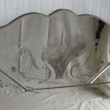 Very large Venetian mirror 180x100cm