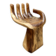 Wooden handcrafted carved chair stool