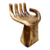 Wooden handcrafted carved chair stool