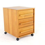 Danish chest of drawers - on wheels - mid century modern design