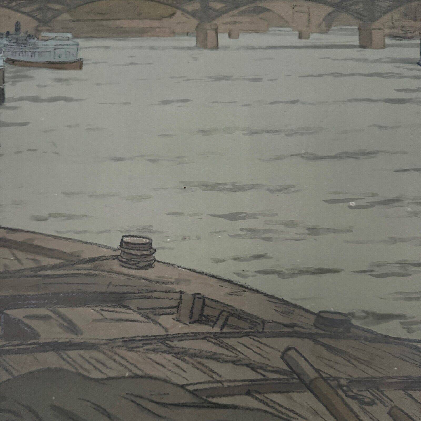 Lithograph by Henri Rivière Parisian Landscapes - The Institute and the City