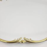 Large oval antique dish in gilded porcelain – Tirschenreuth, Bavaria –