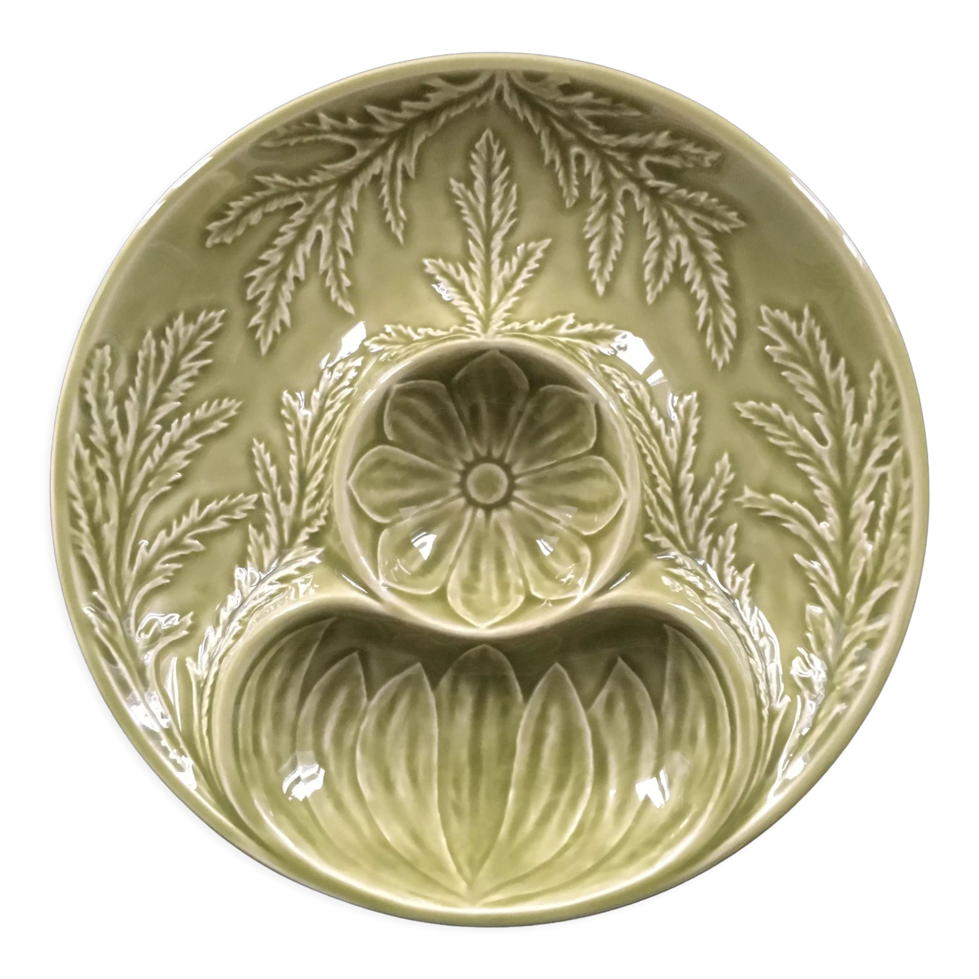 Appetizer serving dish for barbotine