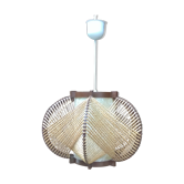 Suspension en Bakélite et sisal par MK Leuchten 1970