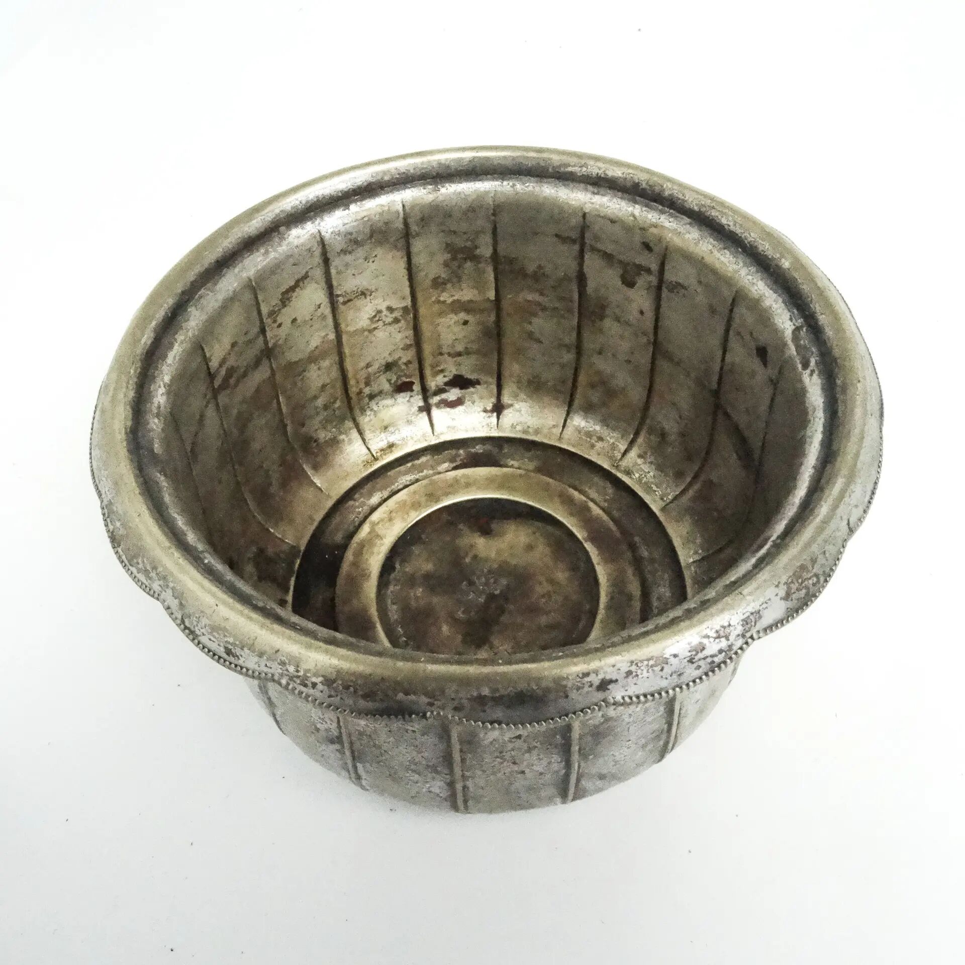 Sugar bowl, eclecticism, silver-plated brass, WMF, Germany, early 20th century