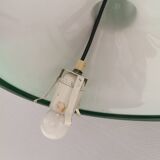 Holmegaard P&T hanging lamp, green glass glass. 1976 Denmark