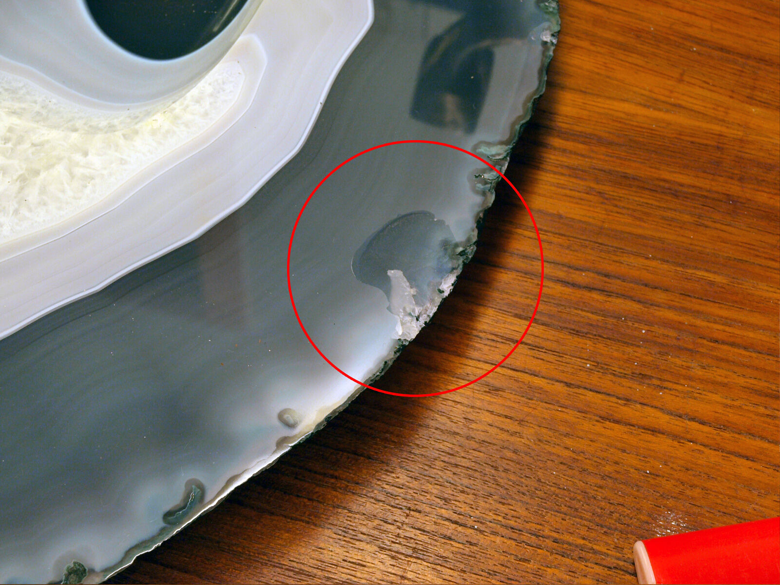 XXL crystallized agate ashtray