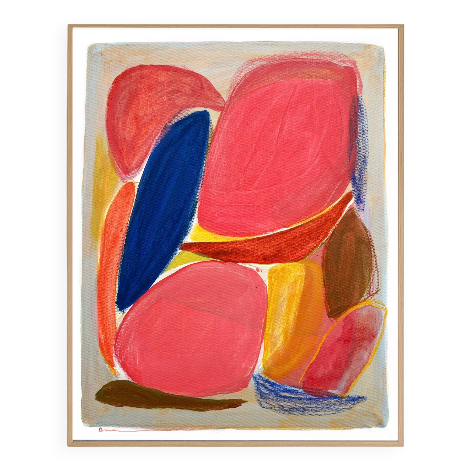 Abstract painting on canvas