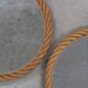 Pair of rope mirrors by Audoux Minet from the 1950s/60s.