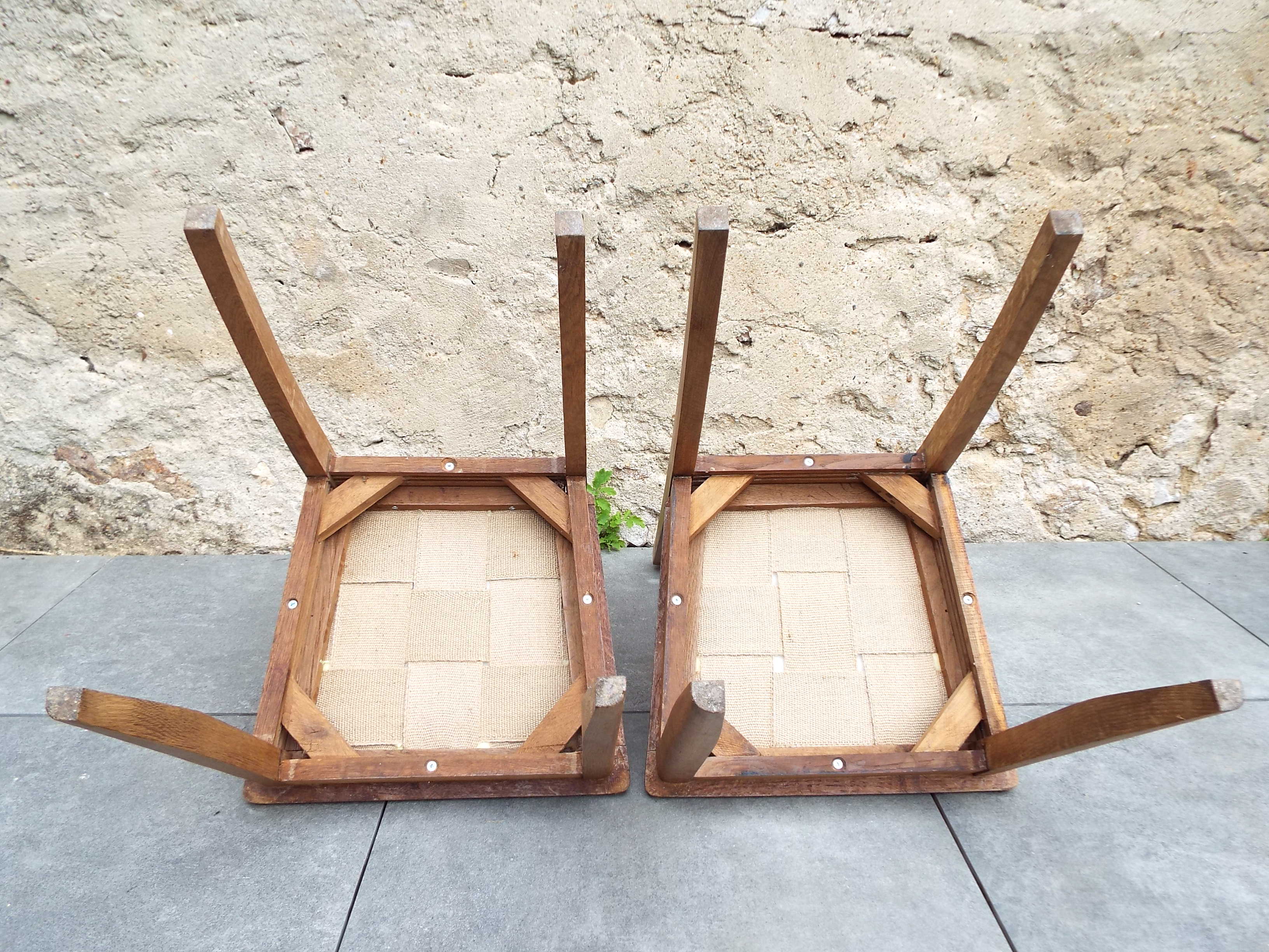 2 art deco style chairs