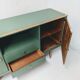 Vintage wooden and green sideboard