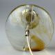 60s 70s table lamp Murano glass brass color inclusions space age design