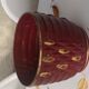 Cache pot saint merciful in red dabbling red art deco art deco