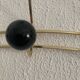 Vintage 1960 gold coat rack 6 hooks balls - 50 x 20 cm