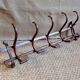 5-hook bistro wall coat rack on 1930s frame