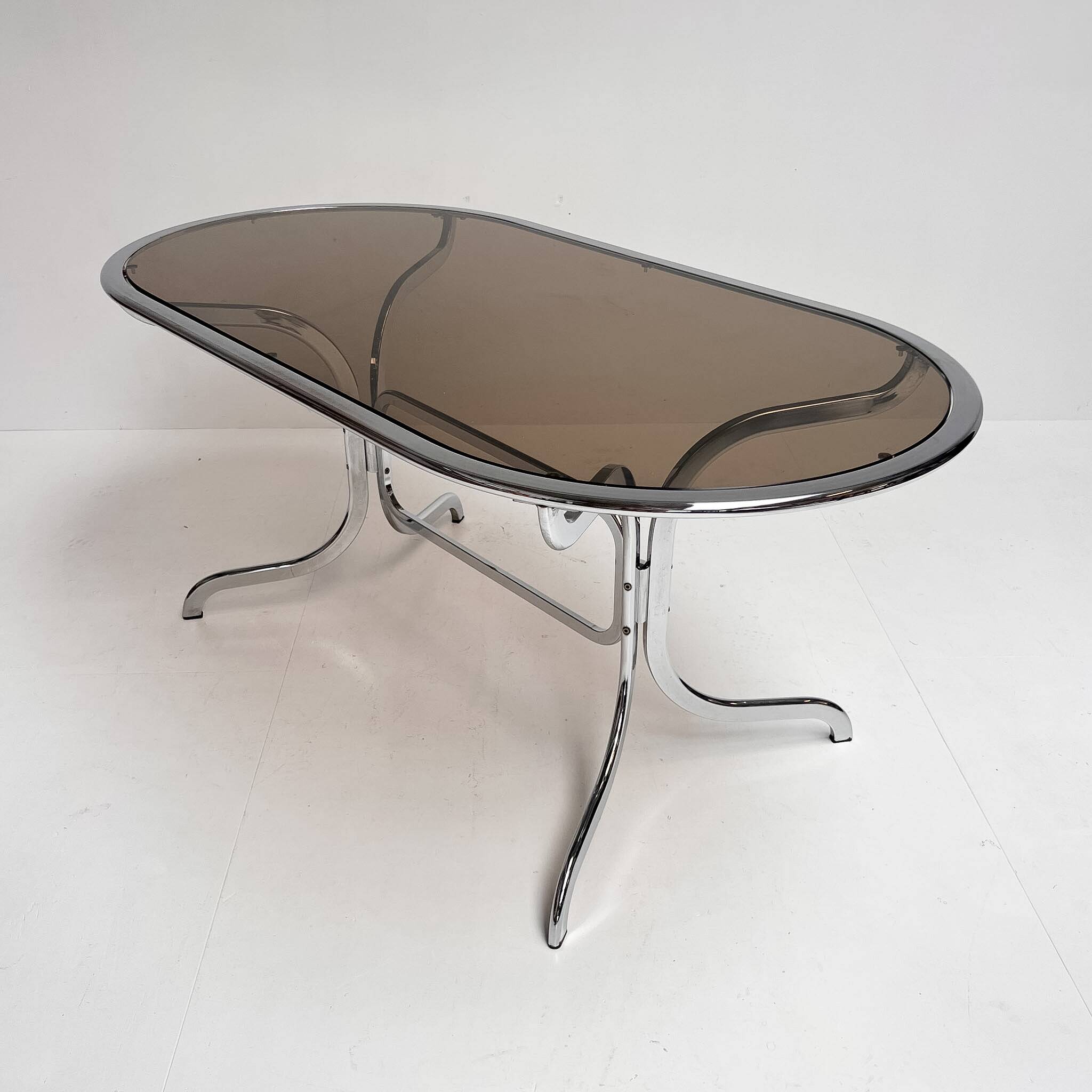 Glass dining table by Gastone Rinaldi for Rima, 1970s