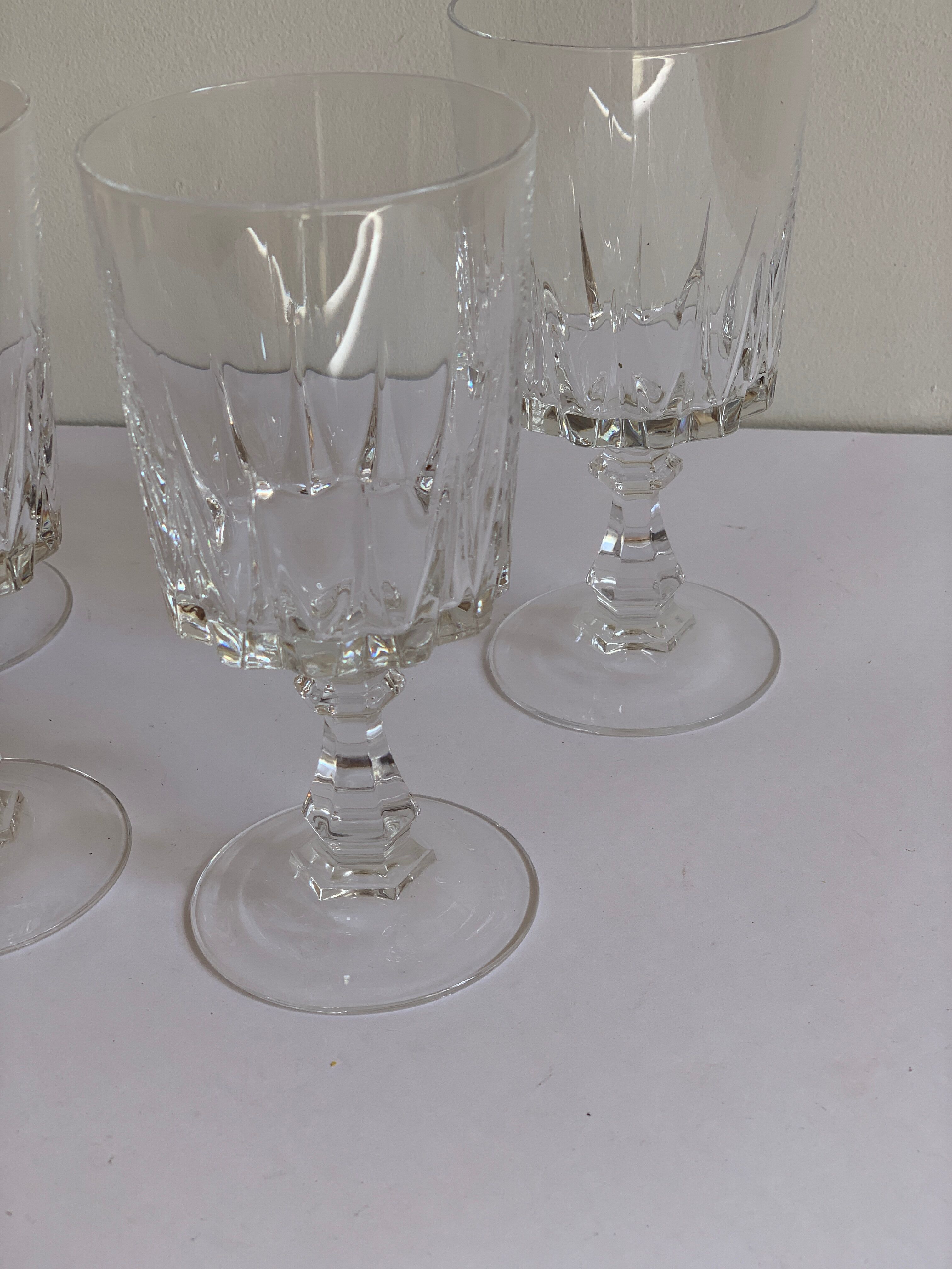 Crystal wine glasses