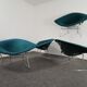 Diamond lounge armchairs by Harry Bertoia for Knoll