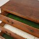 French rustic chest of drawers in solid oak with 3 drawers, ca. 1850
