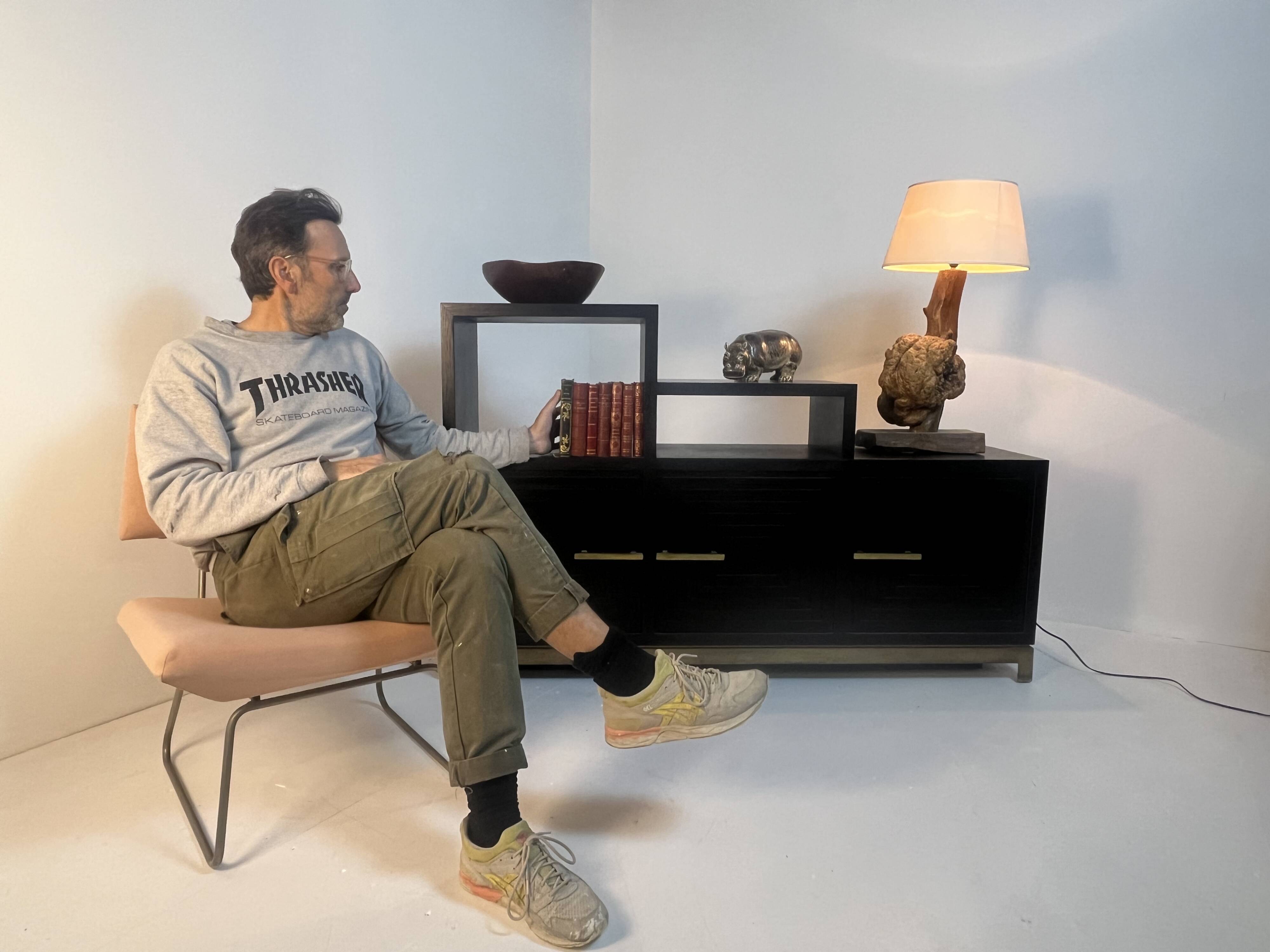 Meuble buffet asymétrique des années 1990