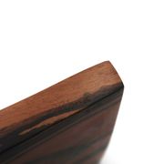 Vide poche rectangulaire signé en bois d'ébène royal, années 70