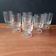 6 cavalier glasses 11 cl Luminarc model "Sweden" transparent vintage France