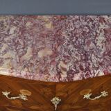 Small marquetry chest of drawers, Louis XV style – early 20th century