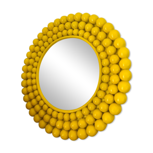Miroir décoratif jaune - pop