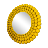 Miroir décoratif jaune pop