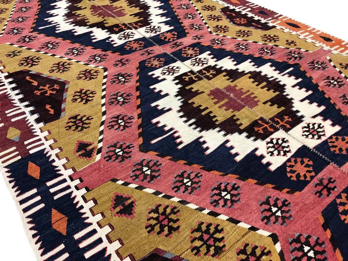 Oversize Handwoven Kilim Rug