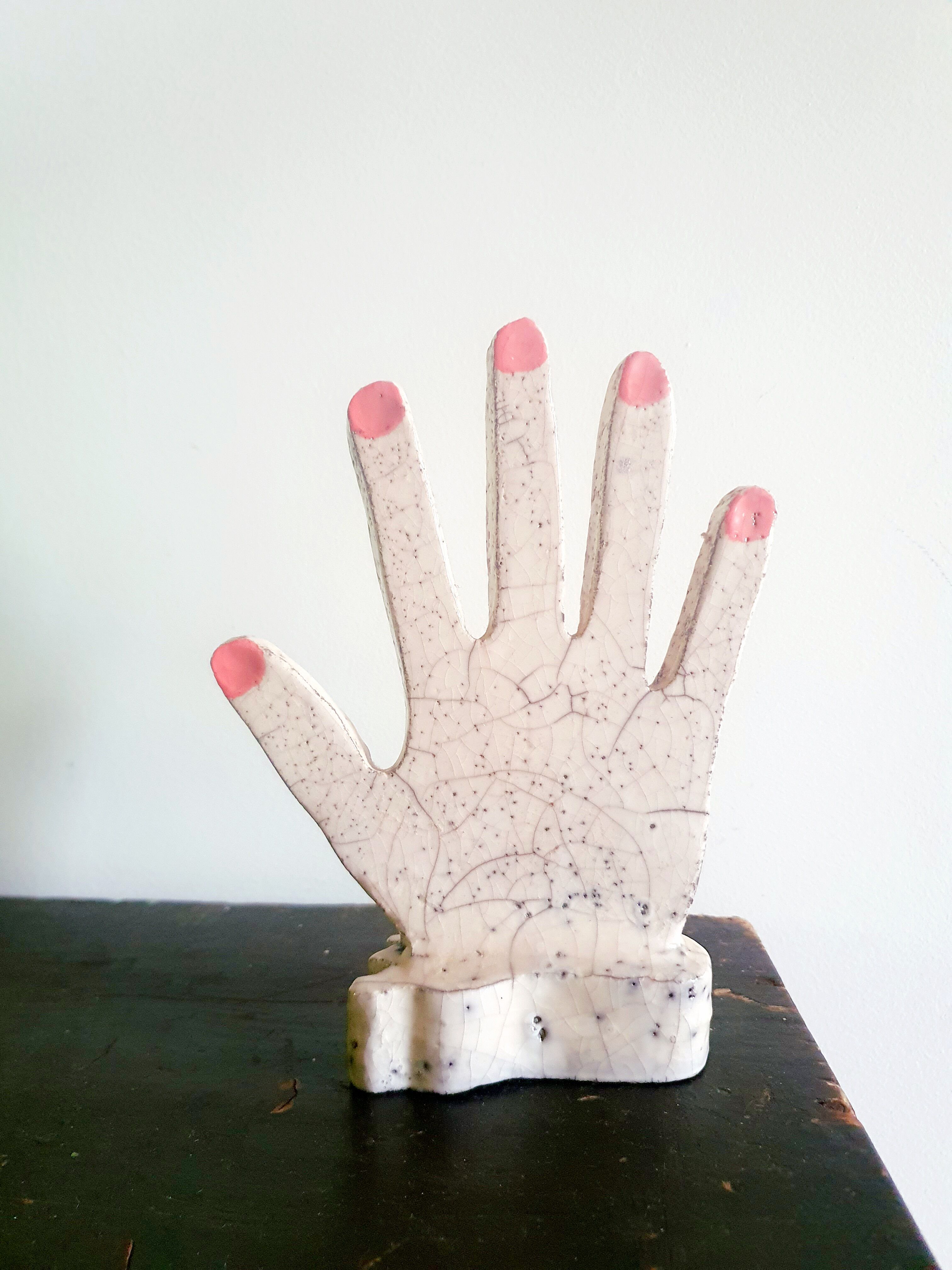 Ceramic hand deco