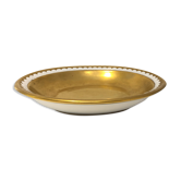 Oval gilt porcelain platter, 1950