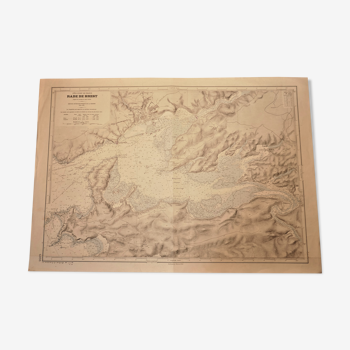 Carte marine ancienne de la Rade de Brest