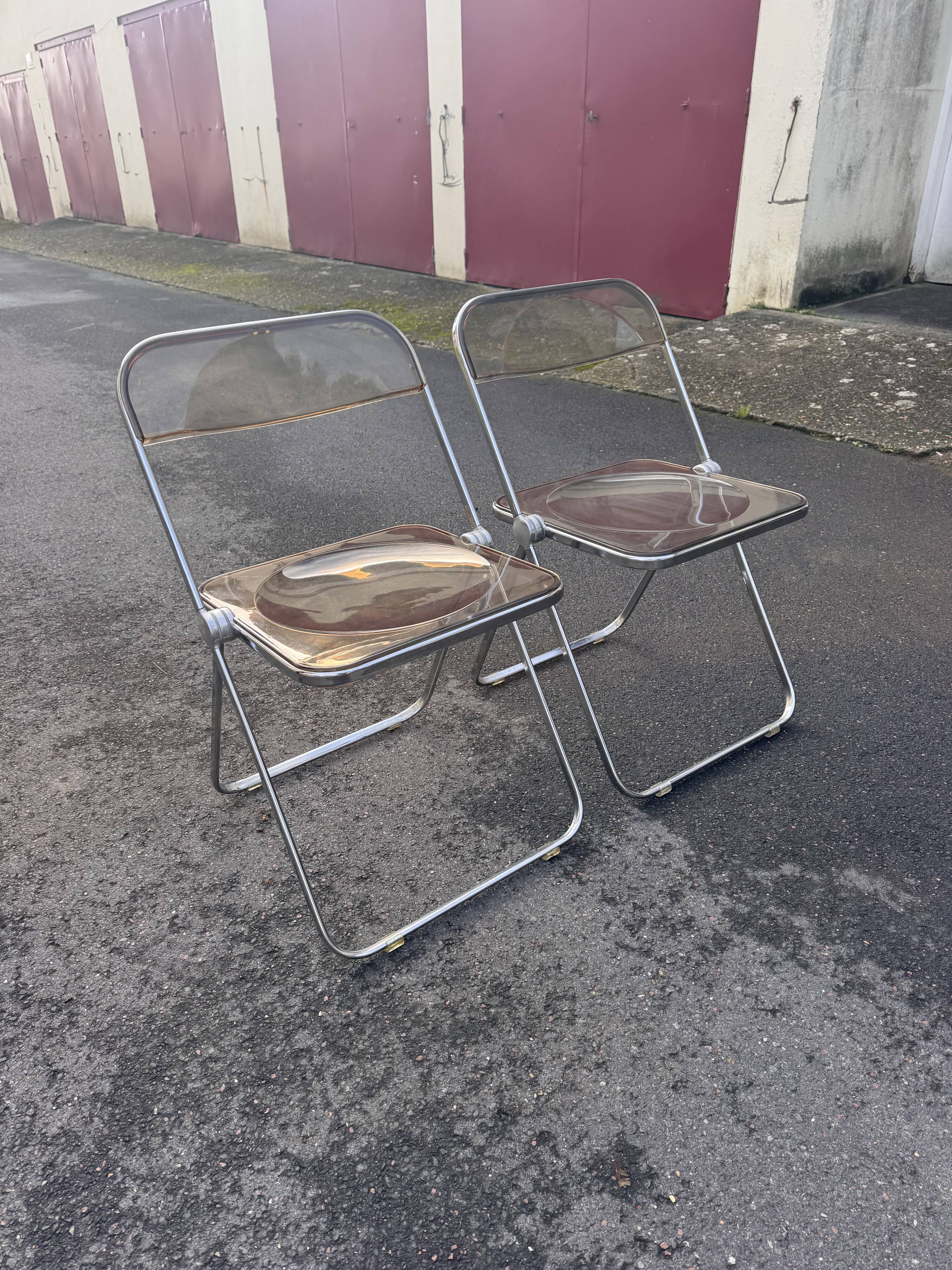 Suite de 4 chaises Plia - Giancarlo PIRETTI