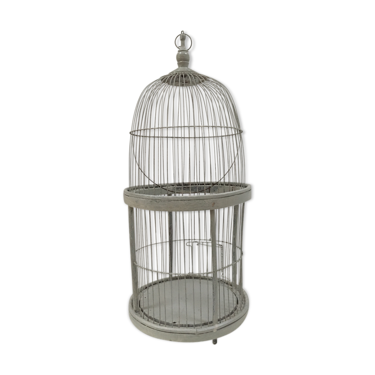 Vintage wooden birdcage H67cm