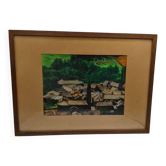 Robert SAVARY (1920-2000) - Original Signed Painting - Landscape of Vil