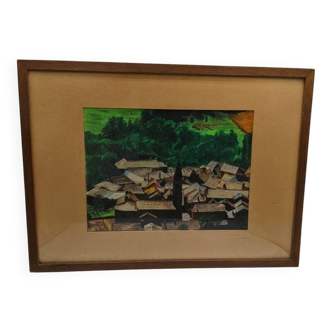 Robert SAVARY (1920-2000) - Original Signed Painting - Landscape of Vil