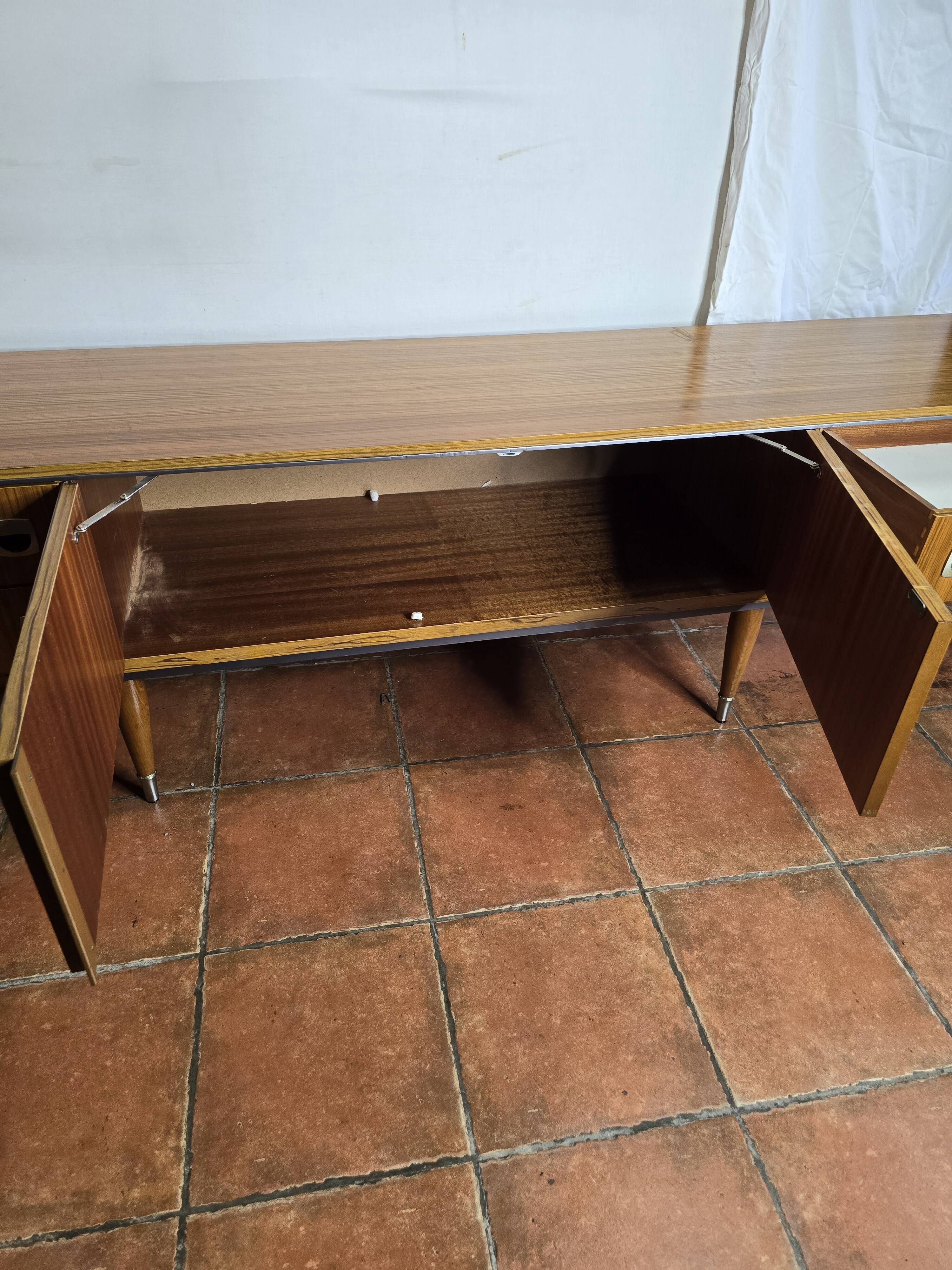 Scandinavian low sideboard from the 60s in teak