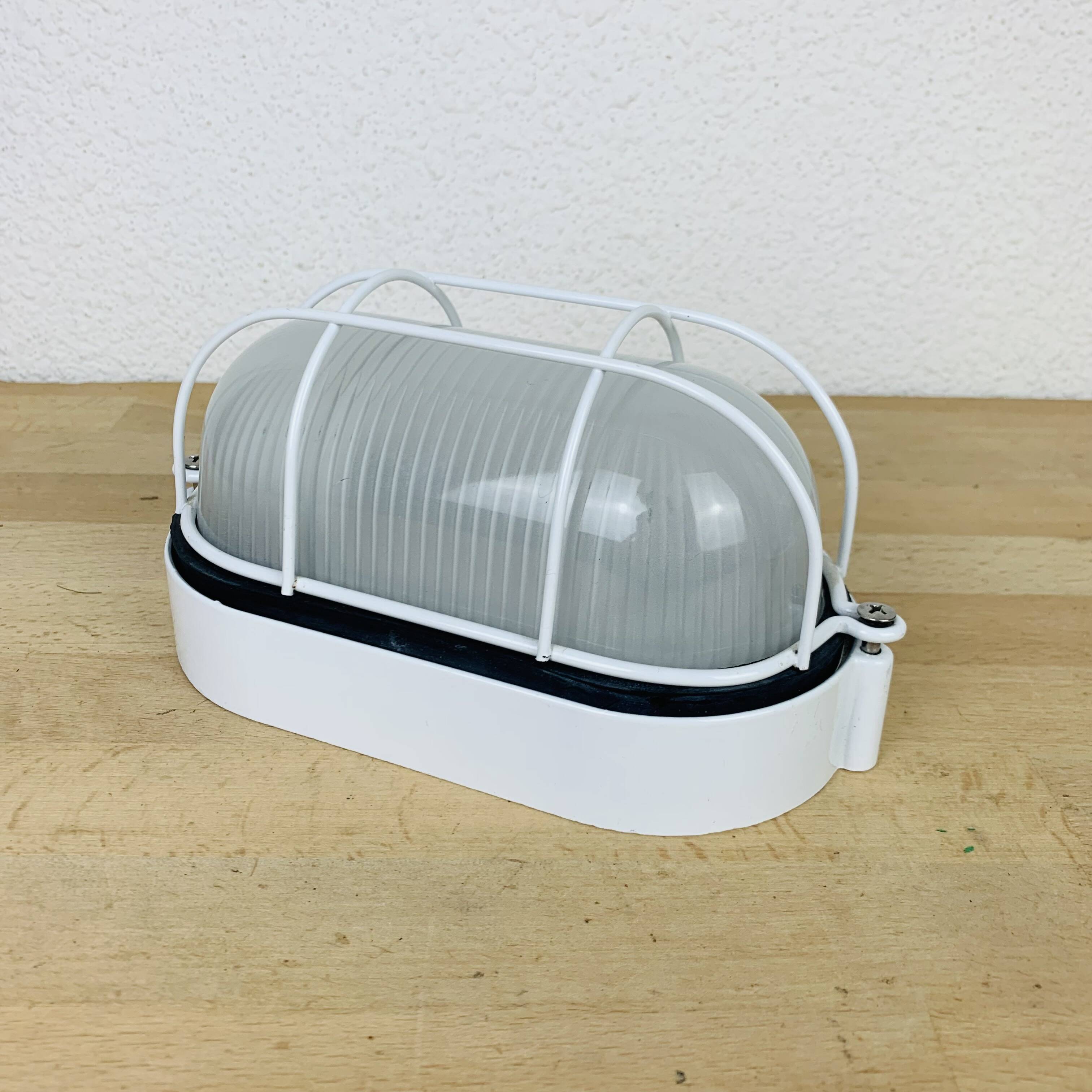 Industrial style porthole wall light