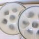 4 vintage Moulin des Loups porcelain oyster plates 2106172
